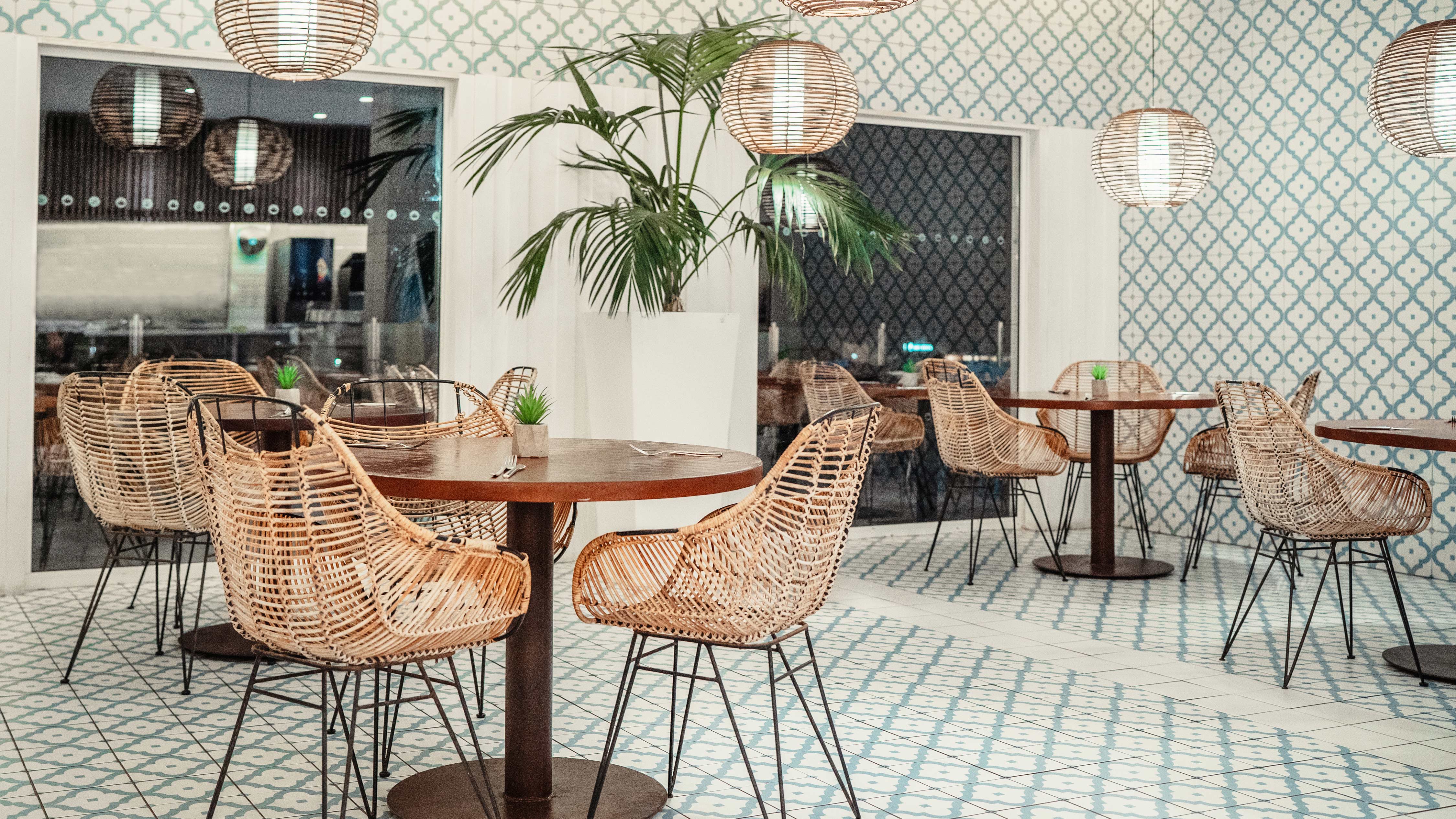 Dining table setup in Buffet Restaurant at Alyssa Suite Hotel
