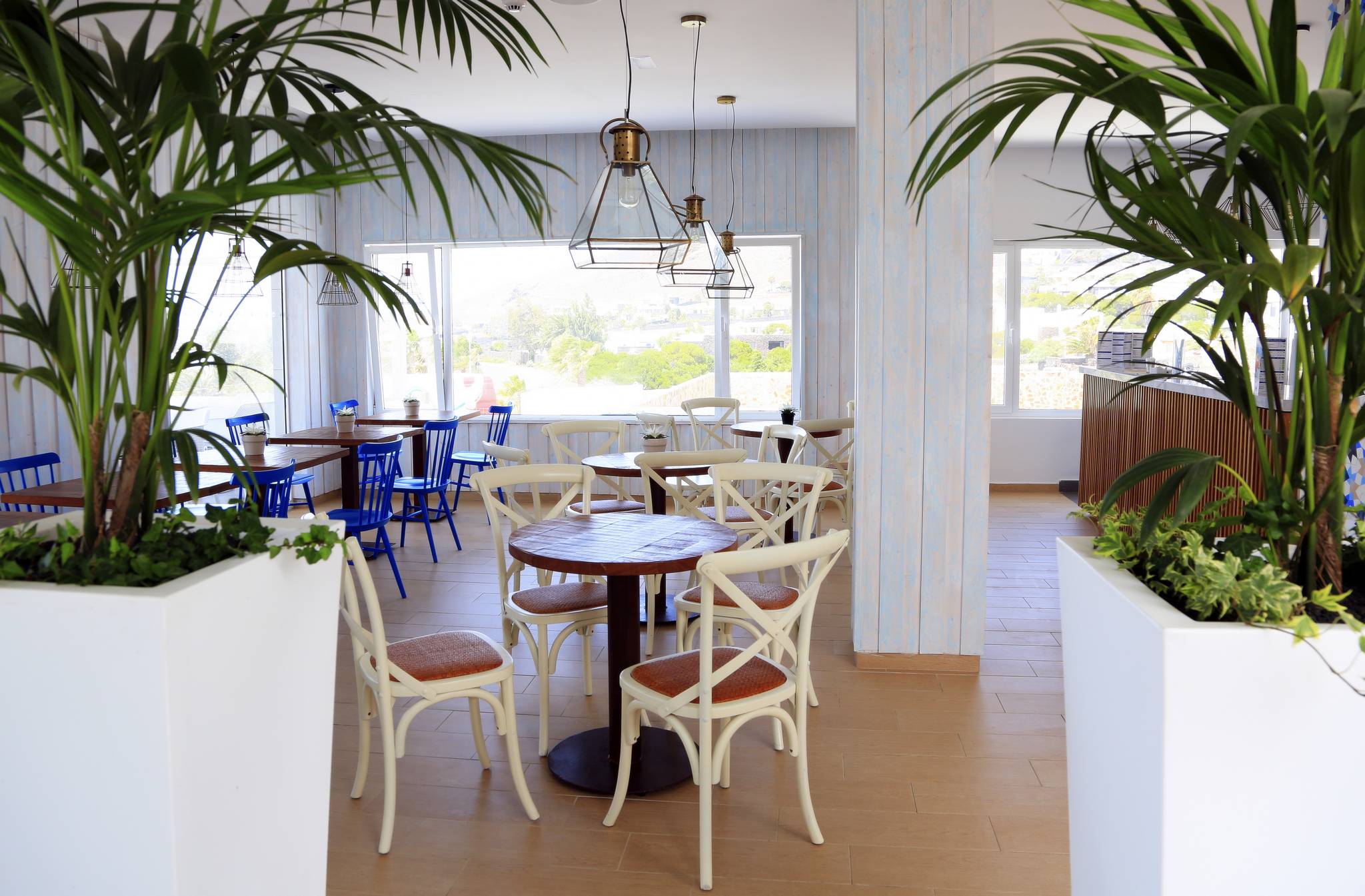 Mountain view by dining in pool bar at the Alyssa Suite Hotel