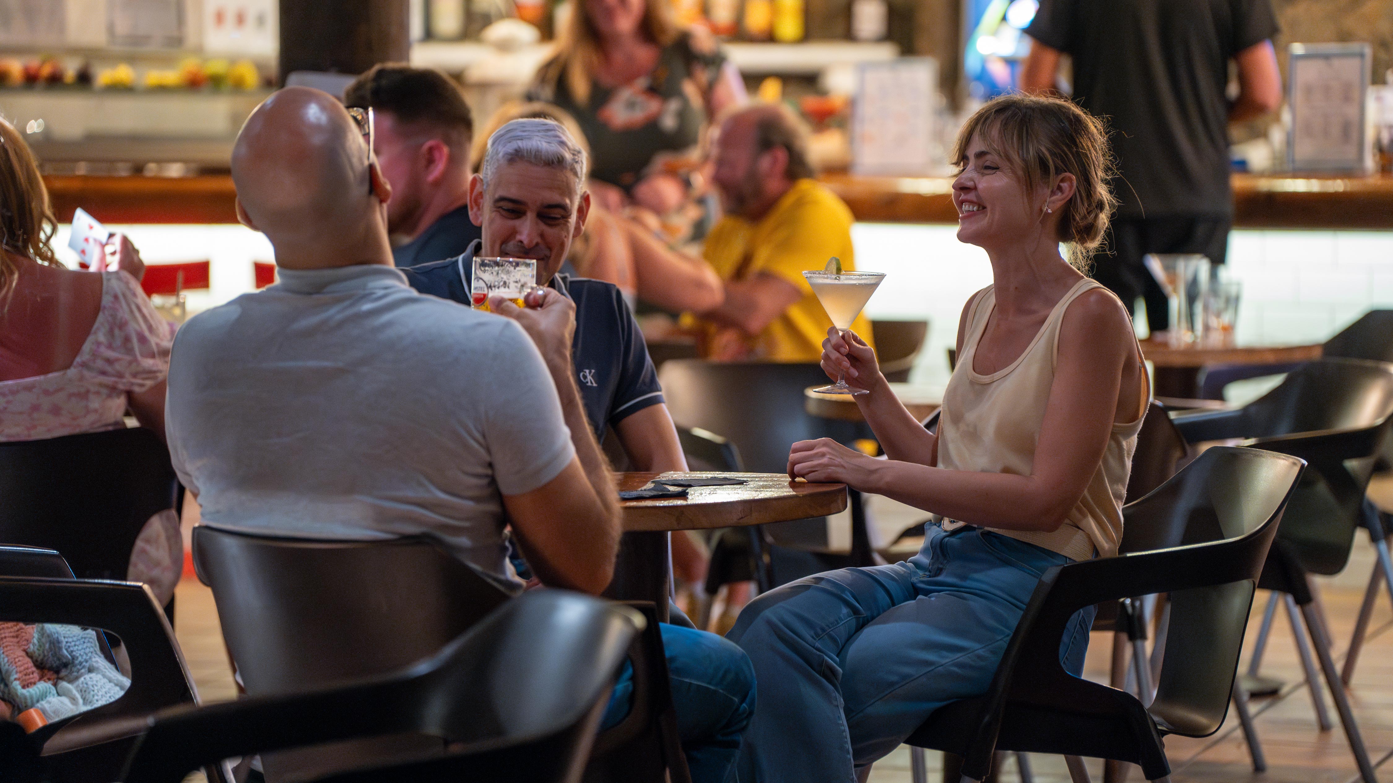 Mountain view by dining in pool bar at the Alyssa Suite Hotel